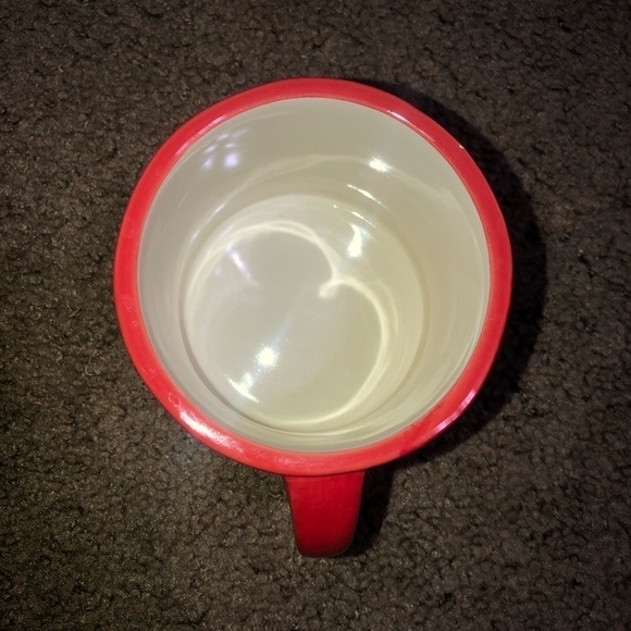 Anthropologie Hand Painted Colorway Monogram Initial Coffee Tea Mug Red J - Picture 5 of 10